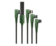 Hune Kabel 3w1 USB-A do USB-C, Lightning i micro USB 1.2m Forest - 1370692 - zdjęcie 1